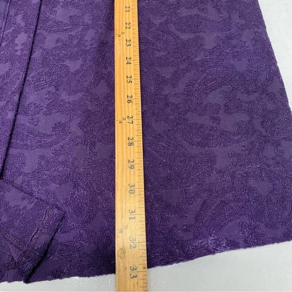 Catherines Anywear Cardigan 1X 18/20  Purple Open Stretch 3/4‎ Sleeve Lagenlook - Picture 9 of 9